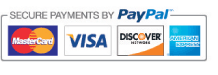 Secure payments by PayPal - Mastercard, VISA, American Express